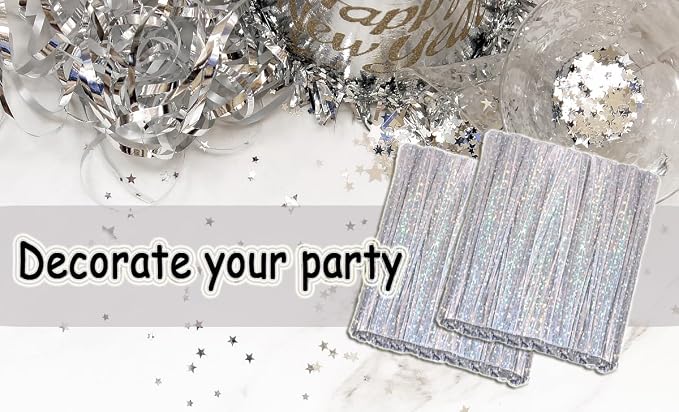 Mini Skater 4" Metallic Twist Ties Foil Bread Ties for Packaging Bakery Candy Goodies Cookies Gift Cellophane Treat Bags Christmas Wedding Party Favor Supplies,500Pcs (Silver)