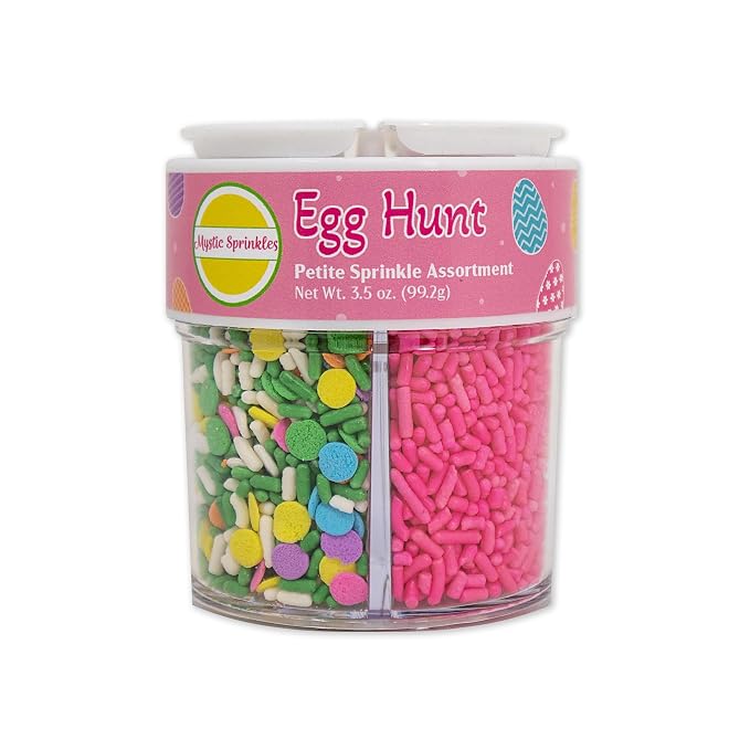 Mystic Sprinkles 4 Cell Sprinkle Assortments (Egg Hunt, Petite)