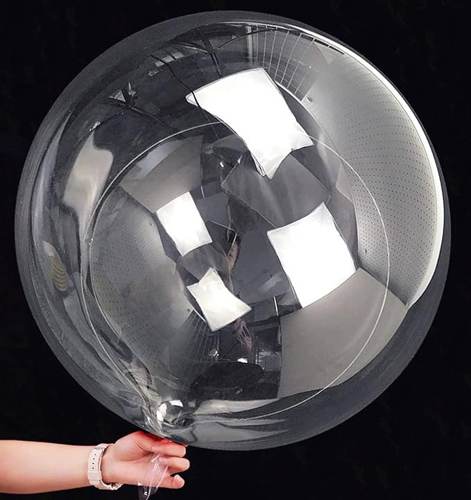 36 Inch Bobo Balloons Bubble Balloons, 4 Pcs Clear Bobo Balloon, Large Transparent Bubble Balloon for Christmas Wedding Birthday Party Decoration