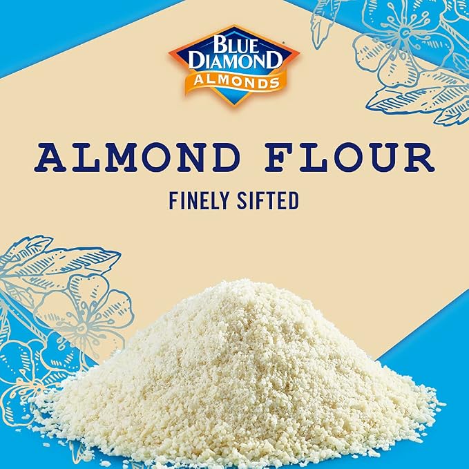 Blue Diamond Almonds Almond Flour, Gluten Free, Blanched, Finely Sifted, 48 oz (Pack of 2)