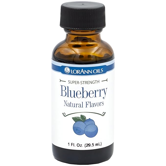 LorAnn Oils Super Strength Flavoring - Used For Candy Making, Flavoring Extracts, Baking, Hard Candy, and Flavor Oils - Bold, Natural Flavors 4X Stronger Than Extracts - Blueberry, 1 fl oz