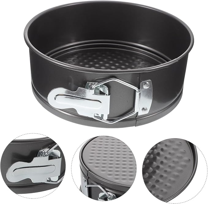 SOLUSTRE Detachable Bottom Stainless Steel Cake Mold Leakproof Round Pan for Cheesecake Birthday Christmas Baking