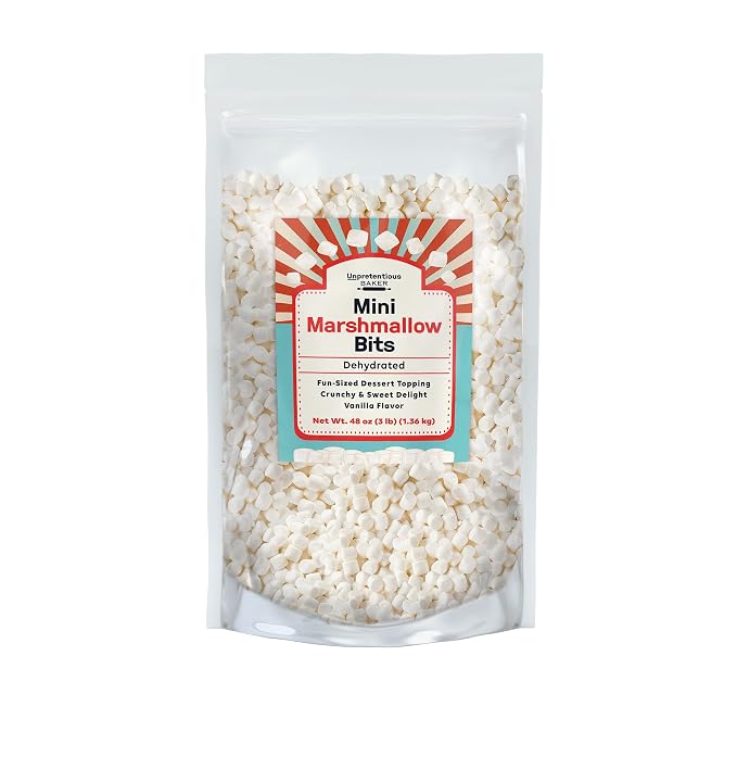 Unpretentious Crushed Peppermint, Marshmallow Bits, & Dutch Cocoa Powder Bundle, Various Sizes, Baking & Cooking