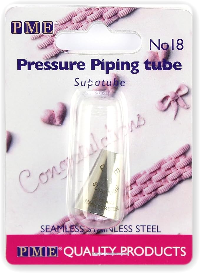 PME Decorating Tip # 18 Seamless Stainless Steel Pressure Piping Supatube, no. 18