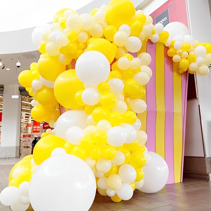 Voircoloria Yellow Balloons, 66pack 12inch Yellow Latex Party Balloons for Graduation, Wedding, Birthday, Gender Reveal, Baby Shower, Anniversary, Sunflower and Honeybee Theme Party Decorations