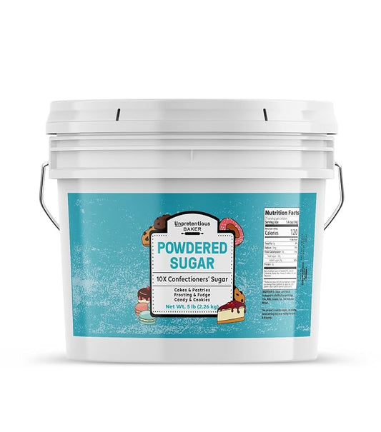 Unpretentious Powdered Sugar (1 Gallon) Confectioners Sugar, For Baking, Candy Making, Desserts