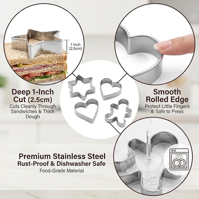 Balloon Cookie Cutter-4.5 Inch-Diswasher Safe-Metal Bunch Cookie Cutter Shape for Baking