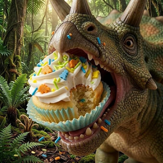 Manvscakes, Dinosaur Sprinkles for Baking, No Artificial Dyes, Natural Colors, Dino Cake Decorations, Nut and Gluten Free, Cupcake Toppings, 3oz