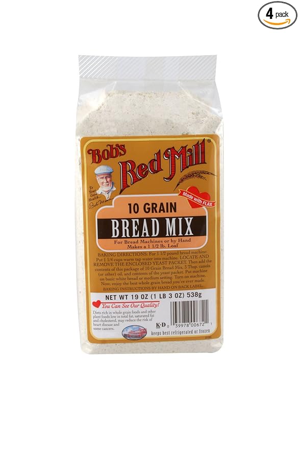 Bob's Red Mill 10 Grain Bread Mix, 19 Ounce (Pack of 4)