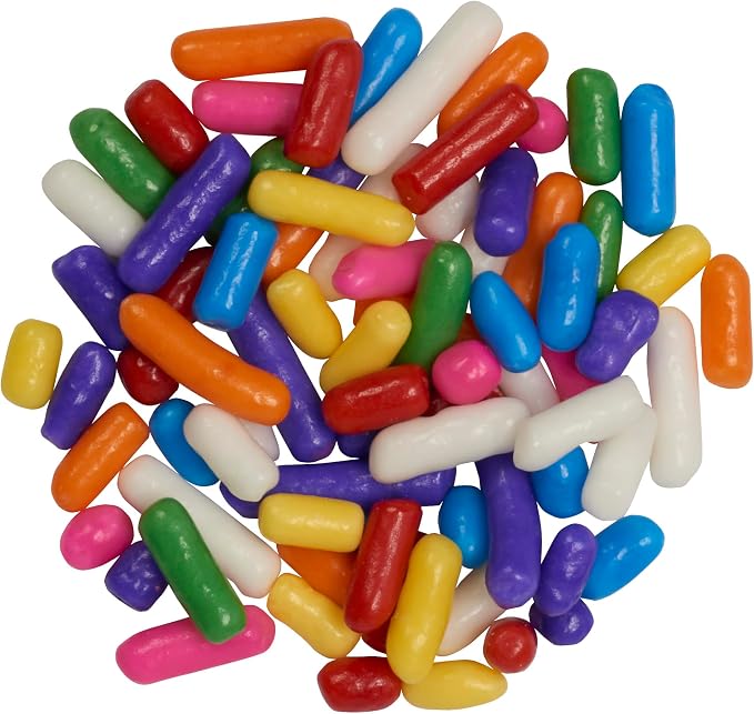 DecoPac Rainbow Sprinkles | Extra Large 26oz Pack | Cake Sprinkle Mix, Fancy Sprinkles For Cake Decorating, Handheld Container, Candy Sprinkles, Cake Sprinkles - Multicolored
