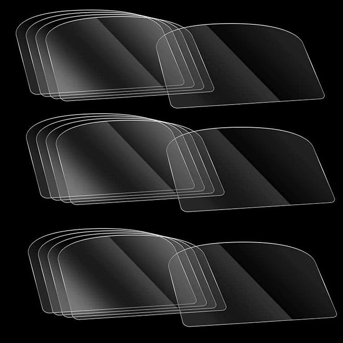 Woohome 25 PCS Transparent Cake Cream Scraper Plastic Cake Scraper Clear Icing Comb Contour Set for Bread Pastry Cake Decorating Supplies DIY Kitchen Bakery Baking Tool