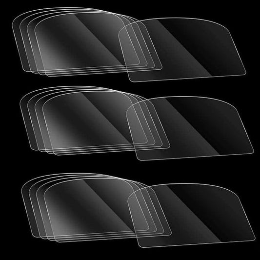 Woohome 25 PCS Transparent Cake Cream Scraper Plastic Cake Scraper Clear Icing Comb Contour Set for Bread Pastry Cake Decorating Supplies DIY Kitchen Bakery Baking Tool