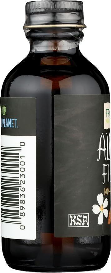 Frontier Co-op Organic Almond Extract, 2 Ounce Glass Jar, Warm Sugar-free Vegan Flavor for Desserts, Coffee and Smoothies