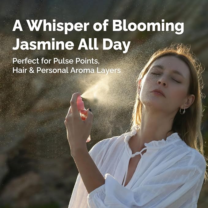 GM Gumili Jasmine Essential Oil 2 Oz, 100% Pure Jasmine Oil for Diffuser, Skin, Hair, Body & Face, Perfume, Floral Scent for Relaxation, Aromatherapy & Massage