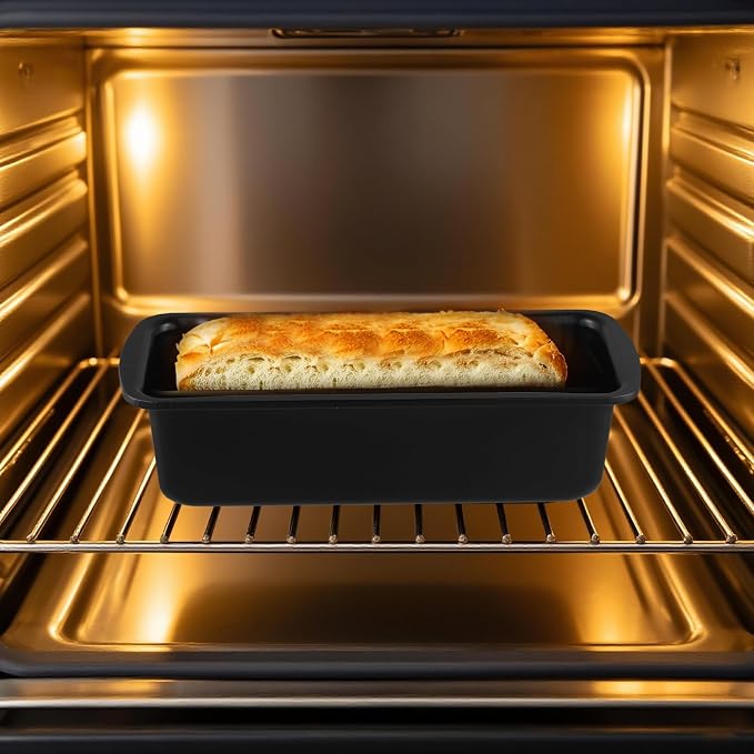 Loaf Pan, 9x4 Inch Set of 5 Rectangular Baking Bread Loaf Pan with Easy Clean Non-Stick for Lasagna, Meatloaf Breads, Cake, Sandwich