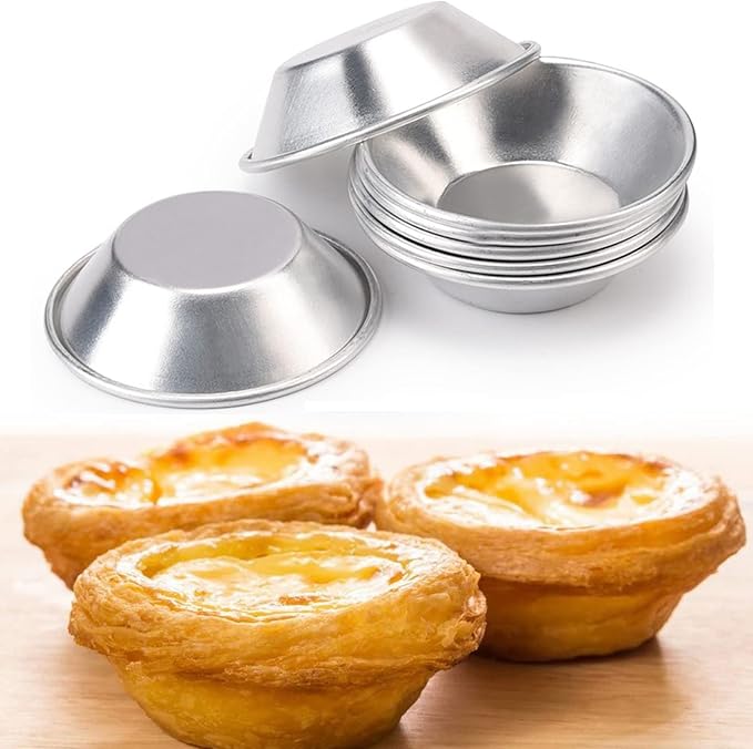 25 Pack-Egg Tart Mold,Mini Pie Muffin Cupcake Pans Egg Tart Bakeware Non-Stick Baking Cups
