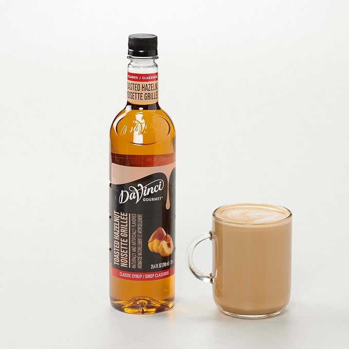 DaVinci Gourmet Classic Toasted Hazelnut Syrup, 25.4 Fluid Ounces (Pack of 4)