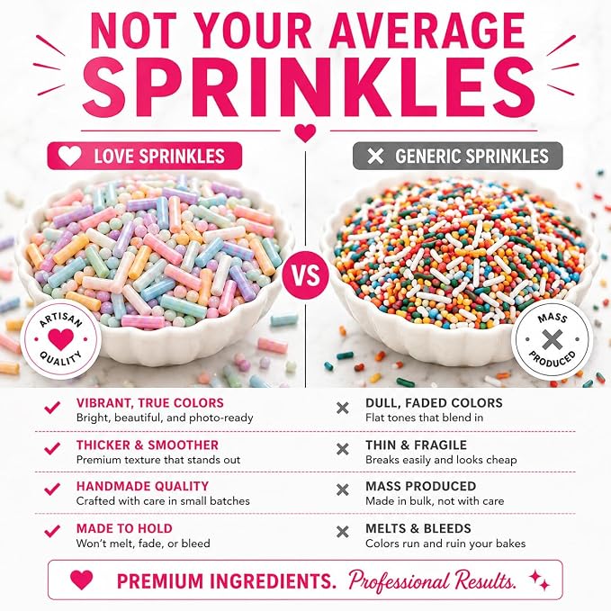 Confect Rainbow Sprinkles | Prism Party Custom Jimmies Blend | Multicolor Edible Toppings for Cake & Baking Decoration | Vegan, Gluten-Free, Nut-Free, Dairy-Free, Palm Oil-Free – 4.2 Oz