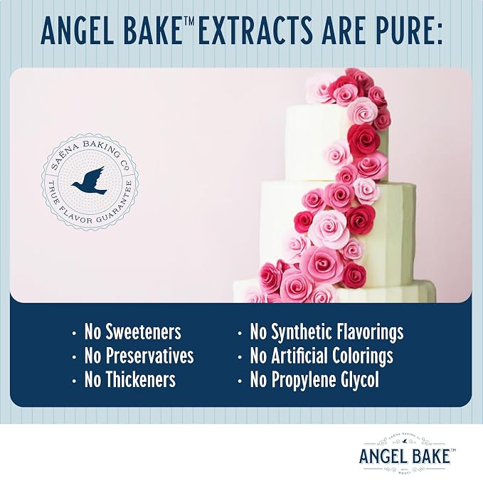 Angel Bake Pure Bulgarian Rose Extract, 1 Gallon