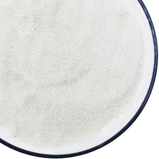 Edible 5 Ounce Fine Decorative White Sanding Sugar Sprinkles for Baking, Sparkling Crystals for Cakes, Cookies, Cupcakes, Ice Cream Topping and Rimming Sugar