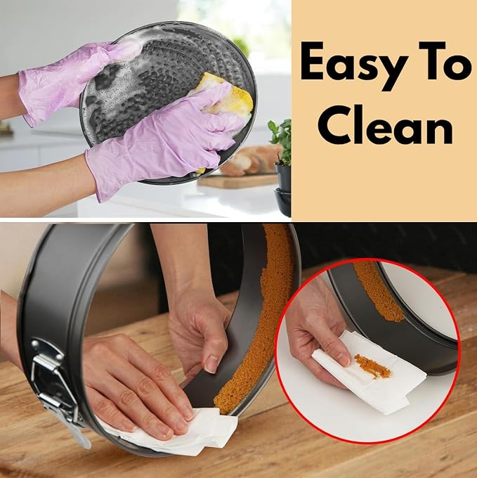 4 inch springform pan for cheesecake, Nonstick, Leak-proof Cheesecake Pans for Baking cakes, Cheese Cake & Pies with Removable Bottom - Easy to Clean