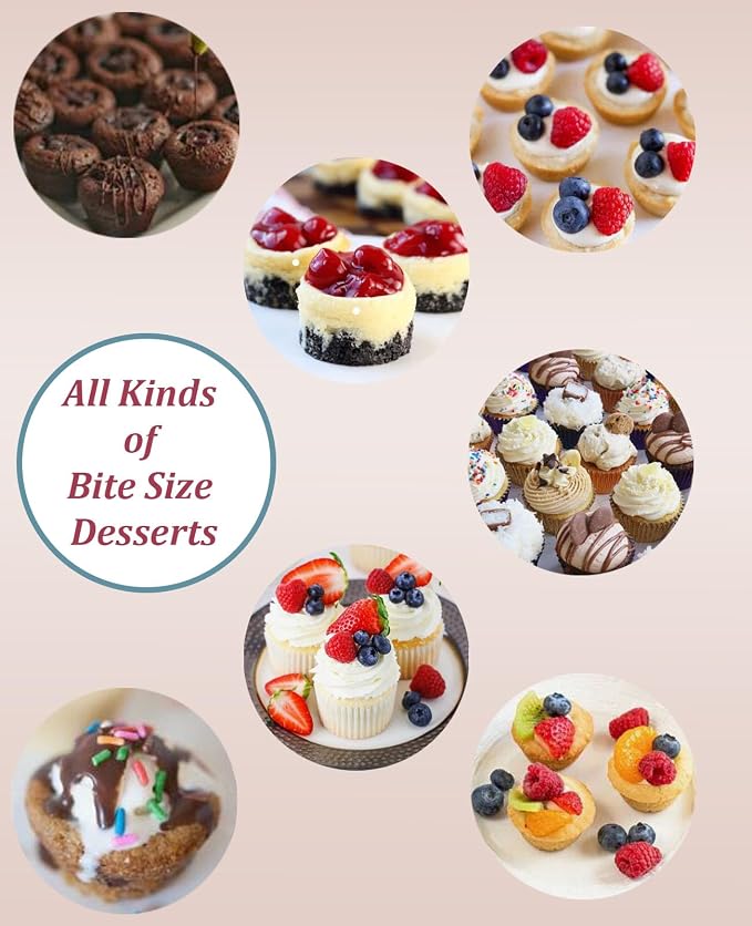 Silicone Muffin Pan, 12-Cup Cupcake Pan with Silicone Pastry Brush for Mini Egg Muffin, Keto Diet, BPA Free, Dark Red