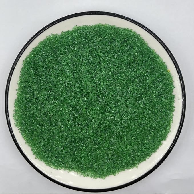 Senchanting Christmas Green Sanding Sugar Sprinkles, Edible Crystal Christmas Green Sanding Candy Sugar for Cake Decorating Wedding Party Baking Cupcake Cookie Ice Cream Decoration Supplies 90g/3.2oz