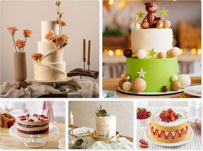 Leonyo 4-6-8-9 In Cake Pans Set of 4, Round Cake Tins for Baking, 2" Deep | Bake a multi-layer cake — perfect for celebrating weddings, birthdays, housewarmings, and graduations