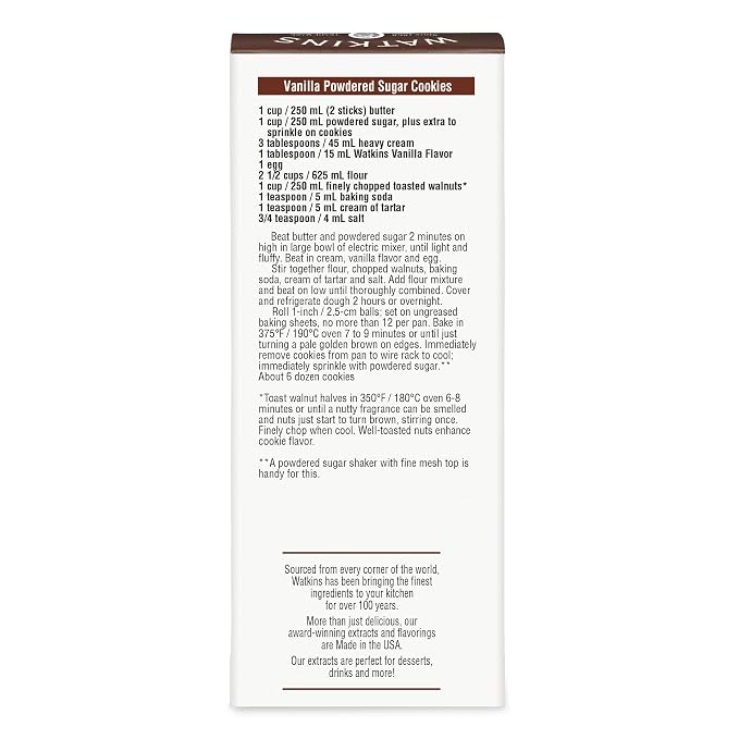 Watkins Vanilla Flavor, 2 oz. Bottle, 2-Pack