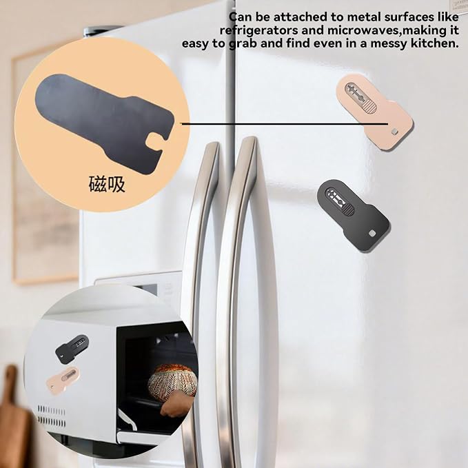 2 Pack Bread Lame Dough Scoring Tool,Retractable Magnetic Sourdough Scorer with 10 Stainless Steel Blades/Razor for Homemade Bread Baking Accessories