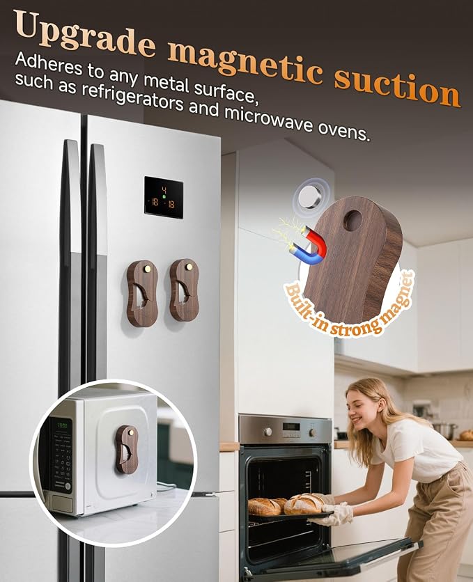 Bread Lame, Scoring Tool for Sourdough with 5 Retractable Razor Blades, Professional Dough Scorer with Magnetic Safety Design, Bread Slashing Tool, Sourdough Knife Supplies for Baking (Walnut)