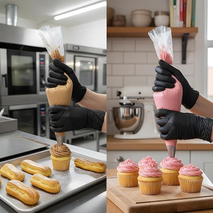 20 Inch Extra Large Piping Bags Disposable, 50 Pcs PE Disposable Pastry Bags Thickened Icing Piping Bags Cake Decorating Bags for Dessert Pastry Cookies Cupcake Decorating