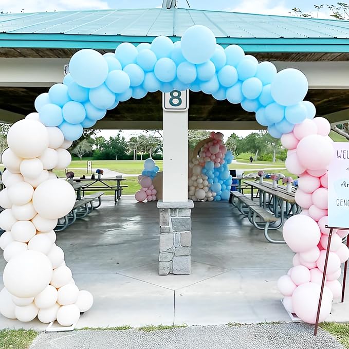 Voircoloria Light Blue Balloons, 66pack 12inch Baby Blue Latex Party Balloons for Boys Girls Birthday Party, Baby Shower, Wedding, Gender Reveal, Baby Shower, Anniversary Party Decorations