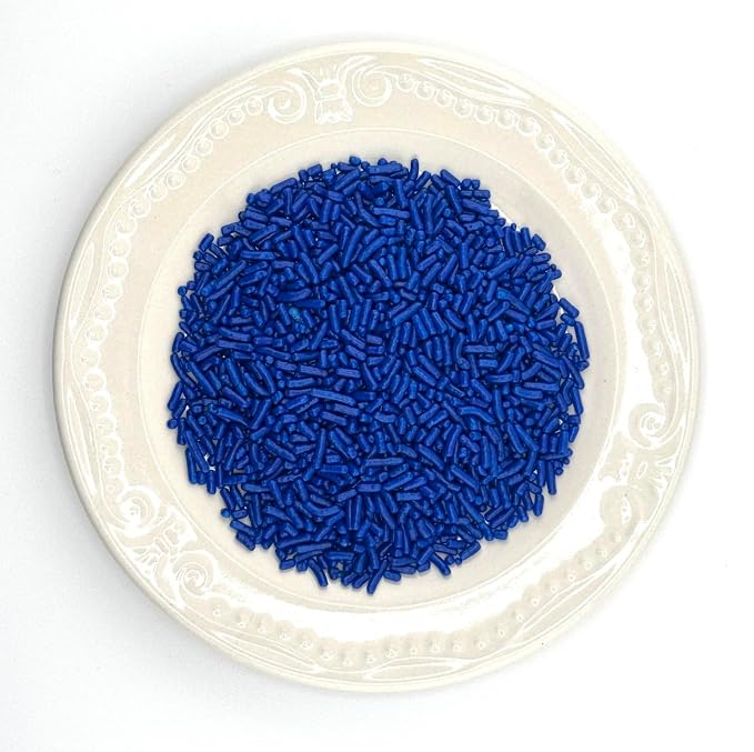 Navy Blue Sprinkles 4oz pack for Baking Cakes, Cupcakes, Cookie Decorations, Ice Cream and Donut Toppings Edible Decorating Baking Supplies (Navy Blue)