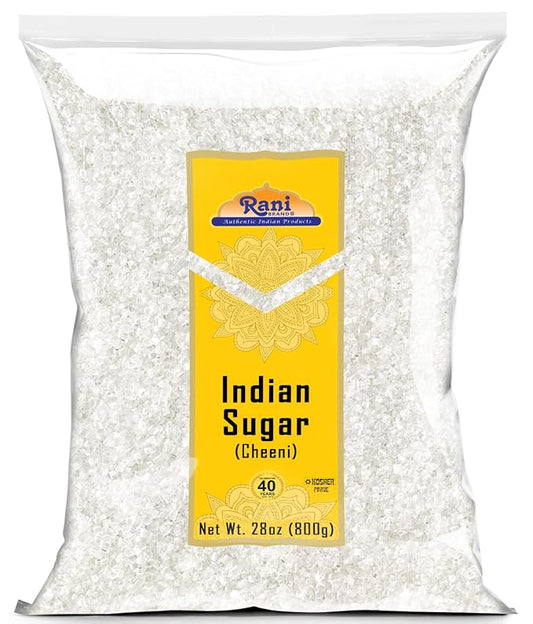 Rani Indian Sugar (Cheeni) 28oz (800g) ~ All Natural | Gluten Friendly | No Colors | Kosher | Vegan | Indian Origin