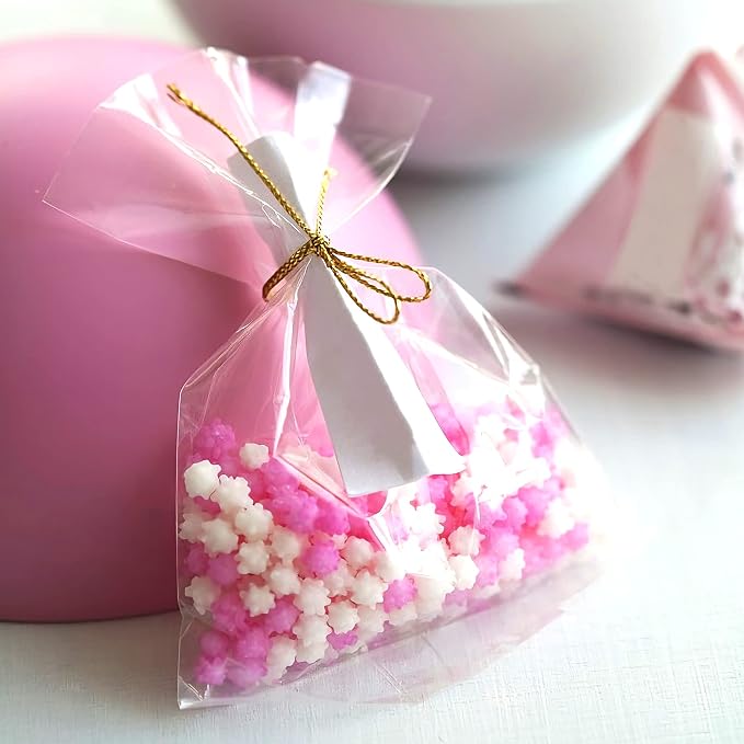 Augshy Cake Pop Bags,300 Pcs 4x6 Inches Clear Treat Cello Bag for lollipop | Individual Packaging Resealable with 300 Twist Ties, 1.4 mils Thickness OPP Plastic Bag for Candy Chocolate Cookie Wrapping