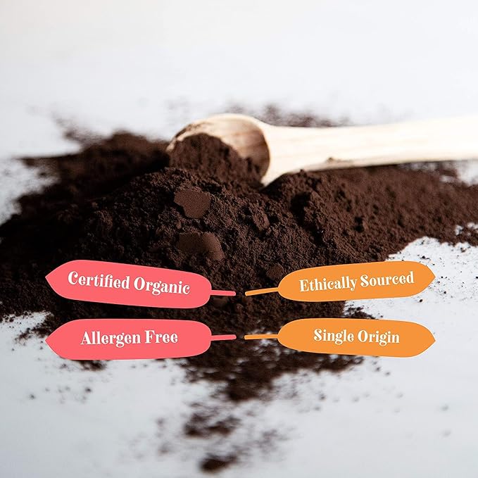 Weirdo Good Black Velvet Cacao – Organic, Allergen-Free, Premium Black Cocoa Powder, Ultra-Dutched for Extra-Dark Baking, 7 oz