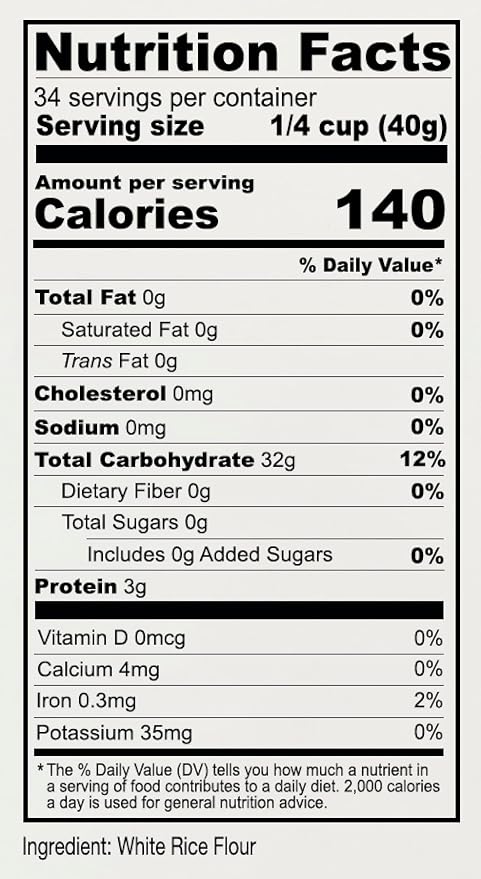 Anthony's Premium White Rice Flour, 3 lb, Gluten Free, Non GMO (Pack of 2)