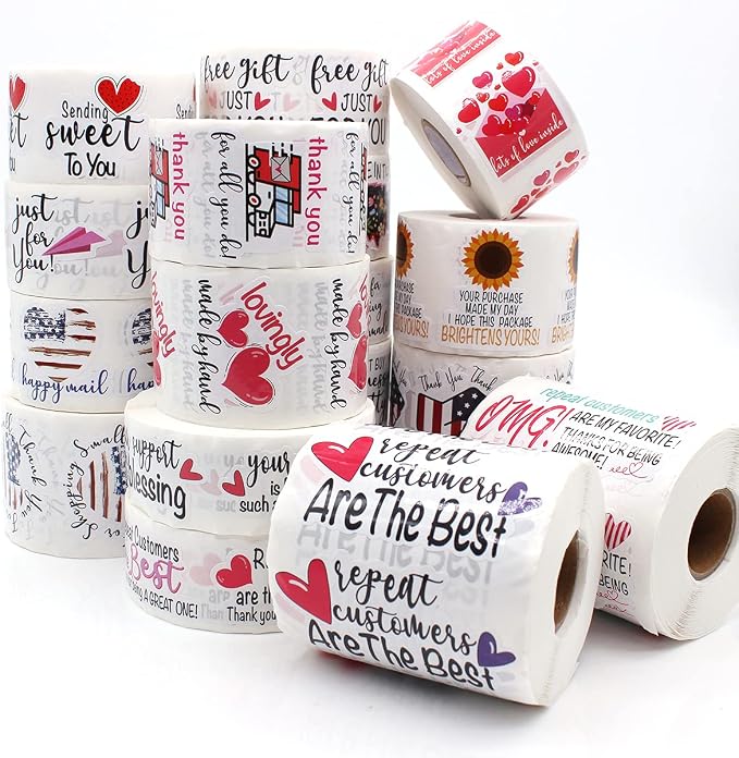 1.5'' Your Support is Such a Blessing Stickers,Thank You for Your Support Sticker for Small Business Mail Envelopes Package Packing 500 PCS
