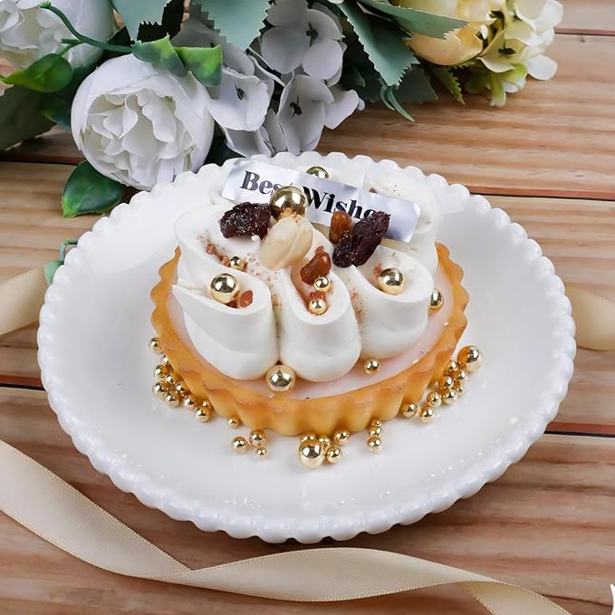 Pearl Sprinkles for Cake Decorating, 4 Sizes Edible White, Gold and Silver Pearl 130g/4.6oz, Cupcake, Ice Cream, Donuts, Macaron Toppings Supplies (2mm, 4mm, 7mm, 1cm)