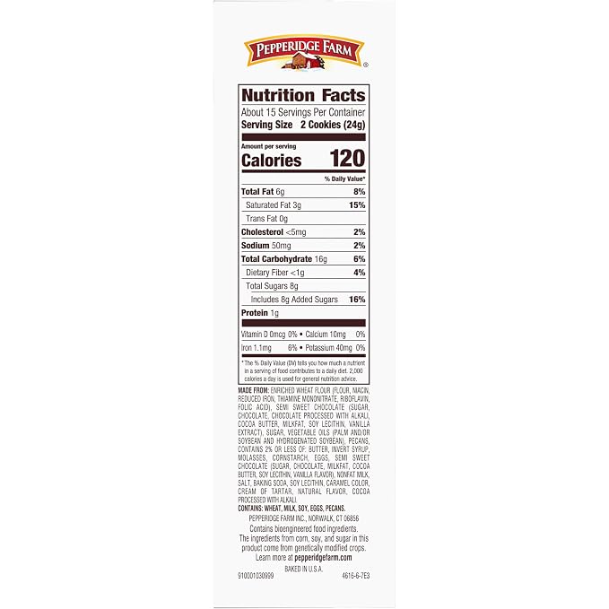 Pepperidge Farm Chocolate Collection, 7 Cookie Varieties, 13-oz Box