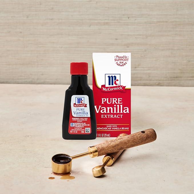 McCormick Vanilla Extract, Pure, No Corn Syrup, Gluten Free, Rich, Sweet Flavor and Aroma for Baking and Savory Dishes, 1 fl oz