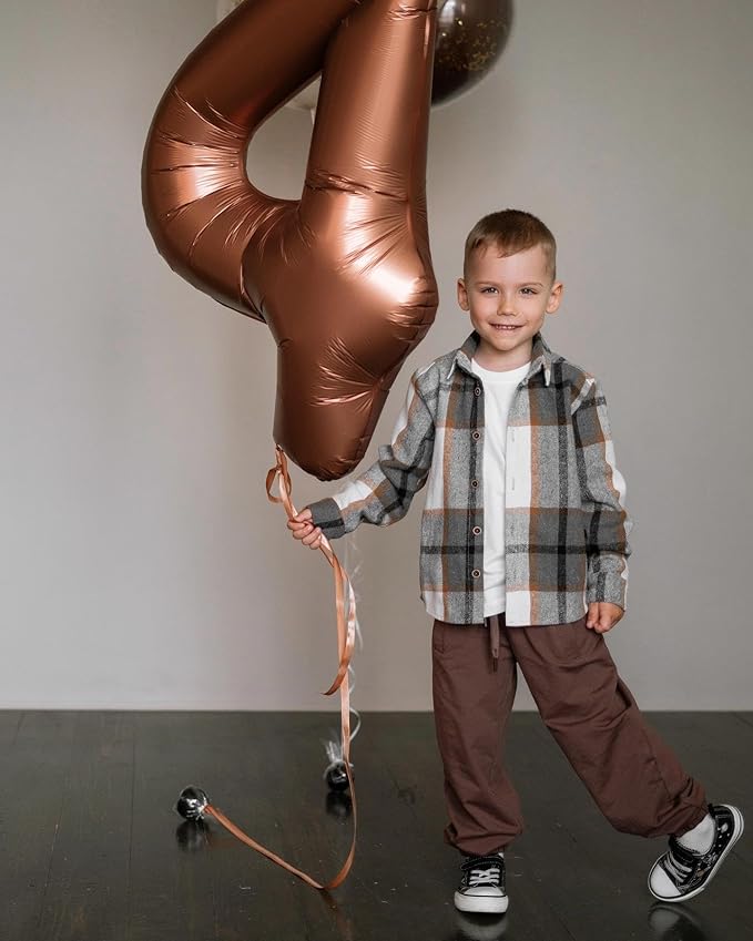 Dark Brown 9 Balloon, Coffee Brown Number Balloons 40 Inch, 9th Giant Chocolate Birthday Decorations for Boys Girls,19th 29th Party Decorations Supplies, Number 9 Balloon