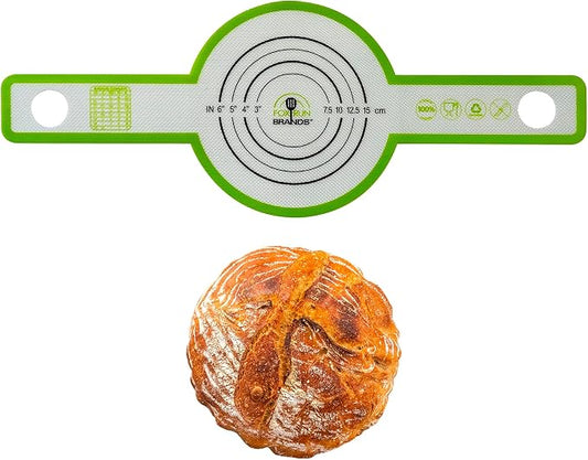 Fox Run Bread Sling Non-Stick Silicone For 4 or 5 Quart Dutch Ovens, Includes Measurements and Conversion Chart