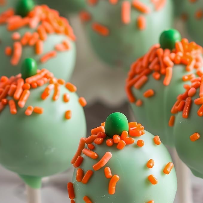Orange Sprinkles Jimmies 1.98 Pounds Container, Sprinkles For Cake Decorating, Cake Sprinkles, Sprinkles For Baking, Ice Cream & More, The Hampton Candy Company