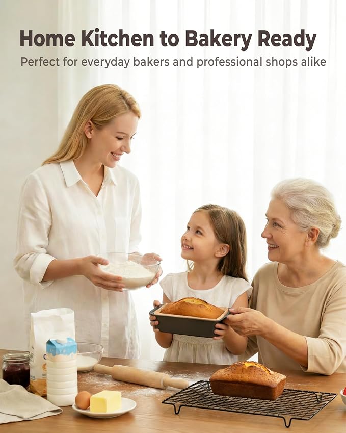 Bake Choice 100 Pcs Loaf Pan Liners for Baking Bread 9x5 Inch, Bread Pan Liners with Cardboard Formers, Non-Stick Pre Cut Unbleached Parchment Paper for Loaf Pan