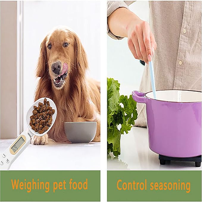 Spoon Scales Digital Weight Grams, 0.5g-500g Kitchen Electronic Gram Measuring Spoon Scales with Accurate LCD Display for Dispensing Coffee Beans, Milk, Flour