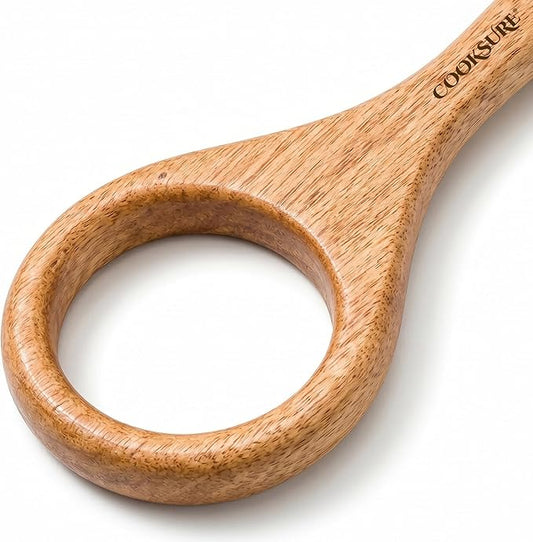 Danish Dough Whisk for Sourdough Bread – 13 Inch Bread Whisk with Wooden Handle – Smoothly Sturdy for Heavy Dough Baking, Swedish Dough Whisk Tool