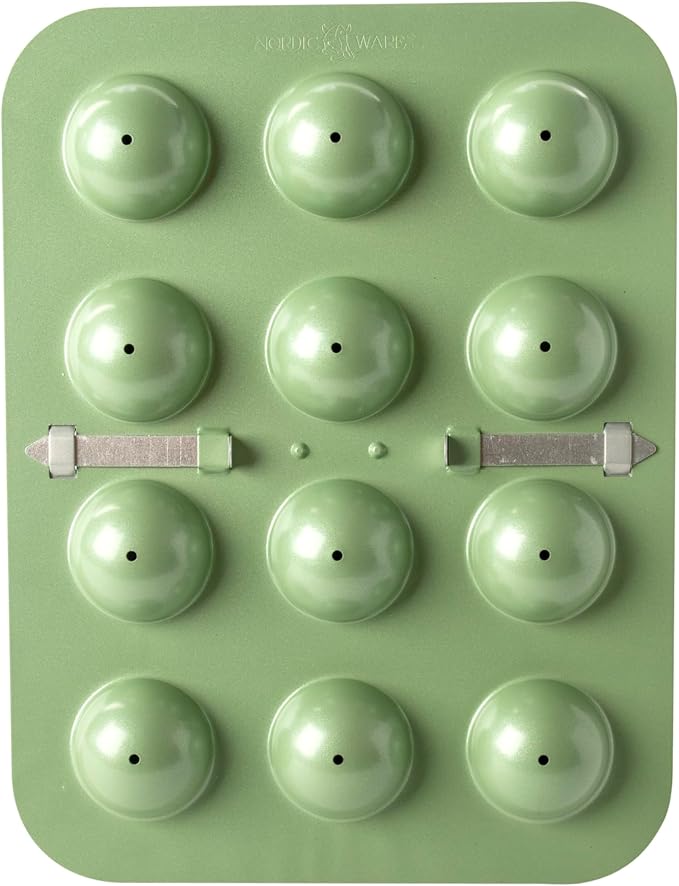 Nordic Ware Formed Donut Hole and Cake Pop Pan, Aurora Green