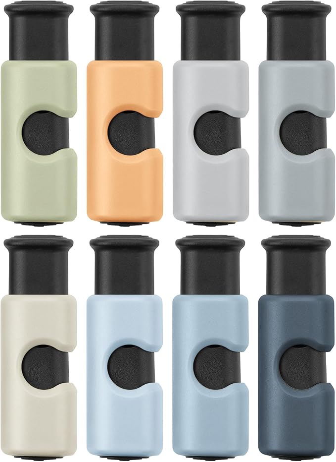 Mr. Pen- Squeeze and Lock Bread Bag Clips, 2.4 Inch, 8 Pack | Multicolor Squeeze Lock Clips, Reusable Bag Closures for Bread, Snacks, Coffee, Food Storage, Fits Thick and Thin Bags